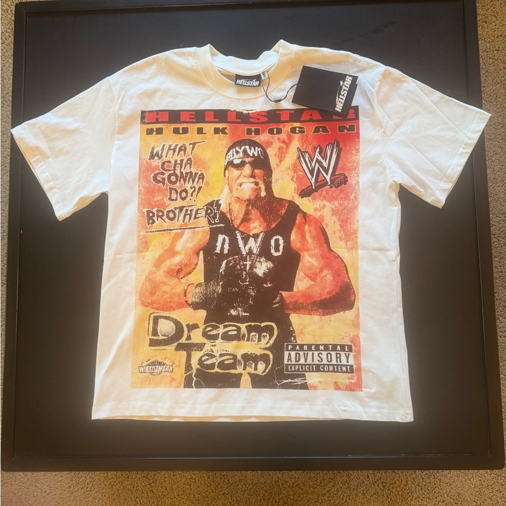 Hellstar WWE White Hulk Hogan Graphic T-Shirt